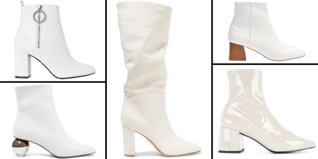 Ankle Boots Beige Heel Summer, Summer Boots Square Heel