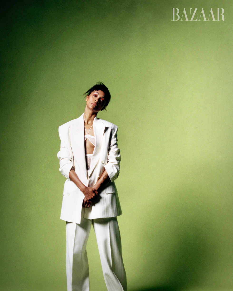 zoe saldana harpers bazaar 2025
