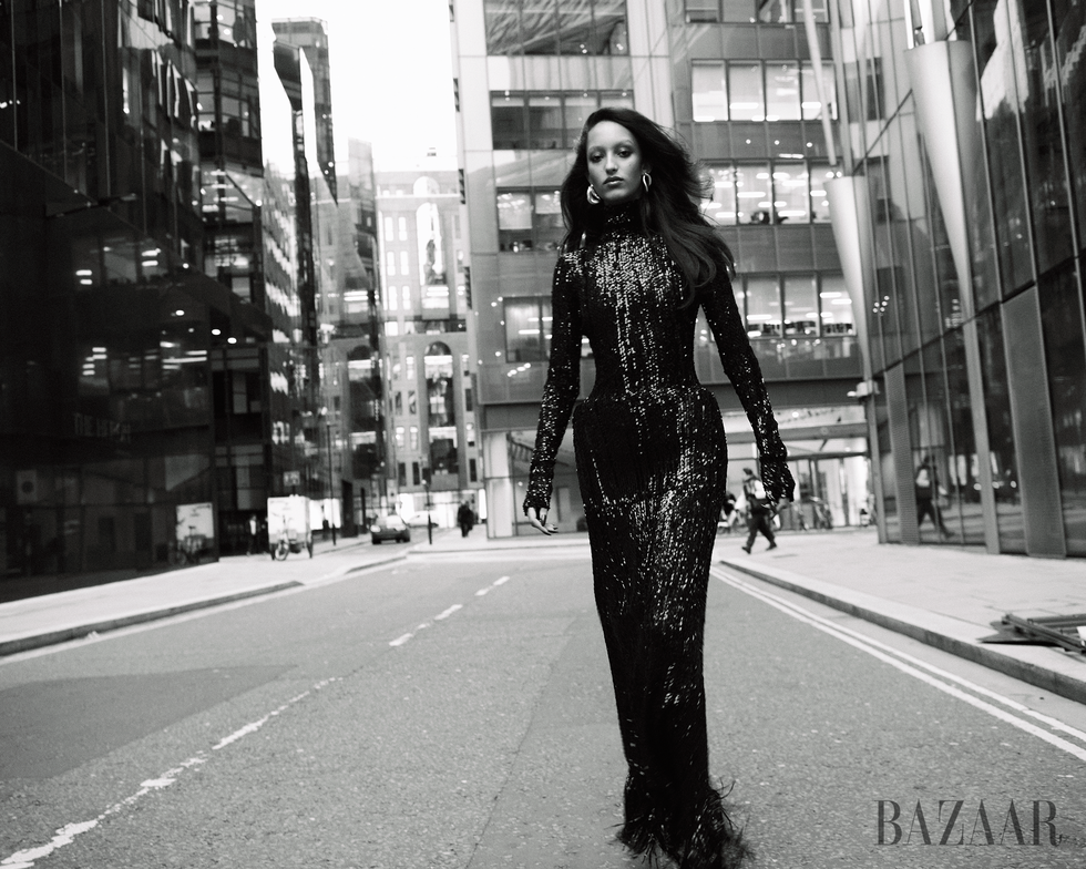 balenciaga dress and pantabodysuit, balenciagacom misho hoops, mishodesignscom