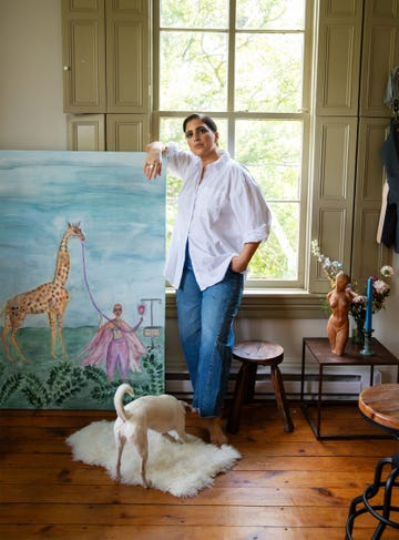 jaouad in her studio