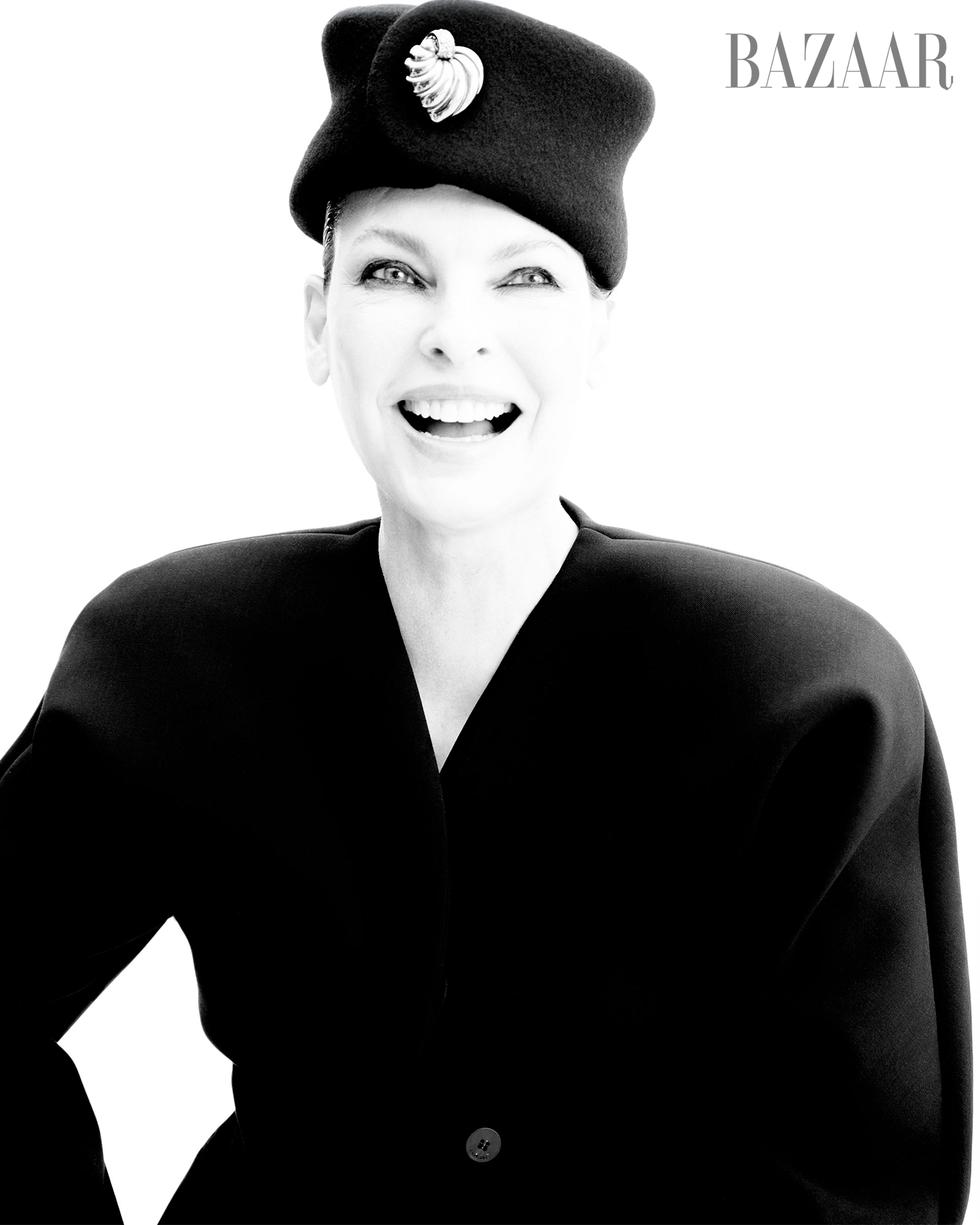 fashion model showcasing a vintageinspired black outfit and hat