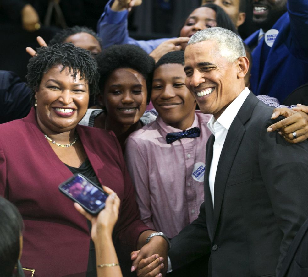 stacey abrams and the obamas harper's bazaar