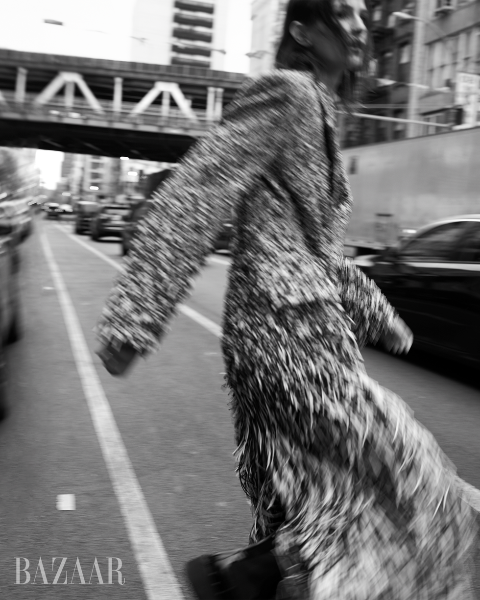 coat\, bottega veneta boots\, valentino garavani stepping out statement outerwear, easy tailoring, and sumptuous layers