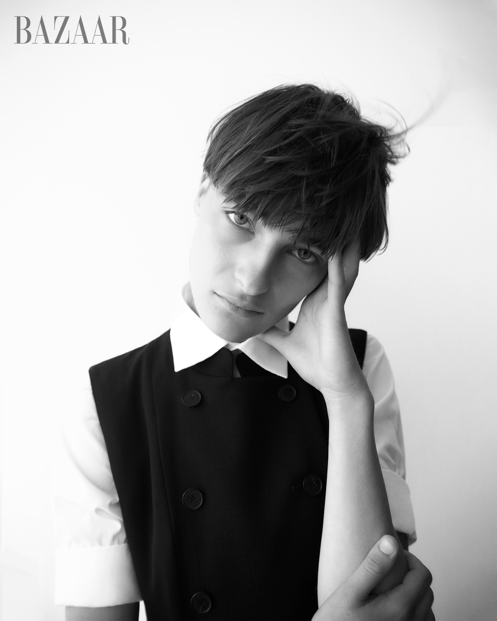 dior dress and blouse