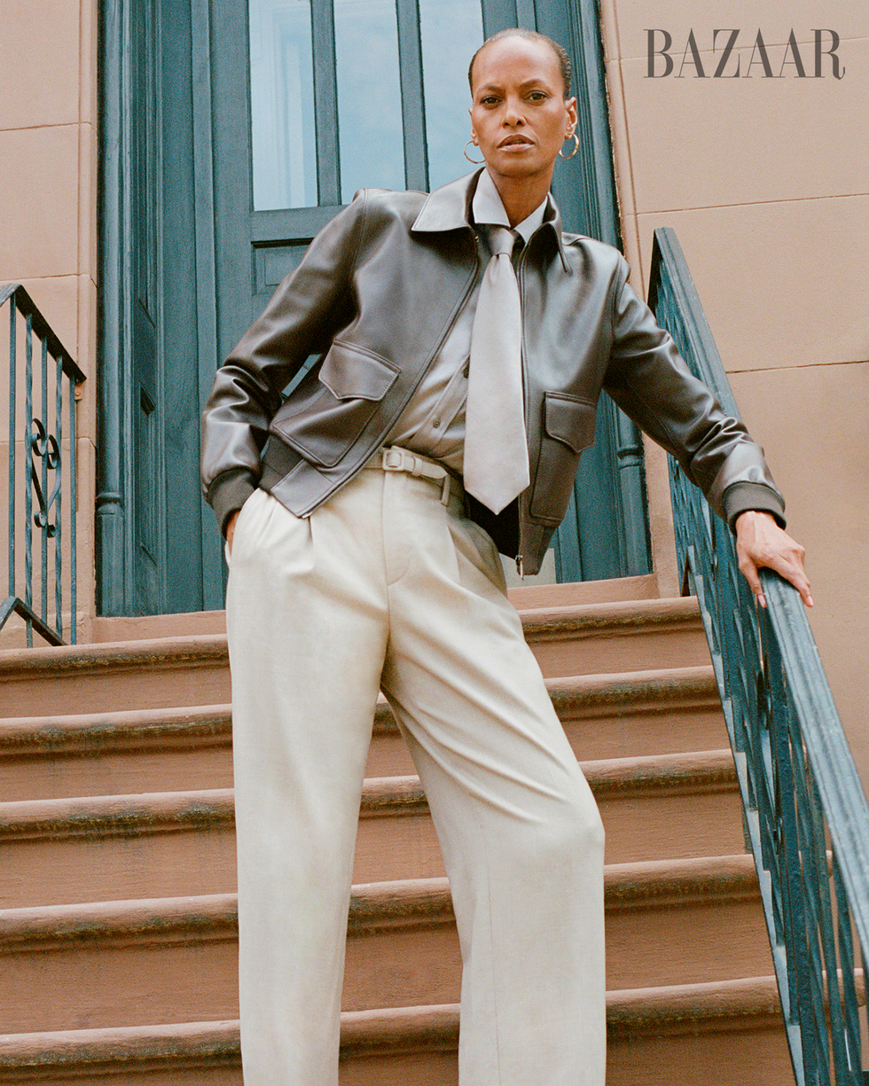 jacket, shirt, pants, and tie, ralph lauren collection love earrings, cartier