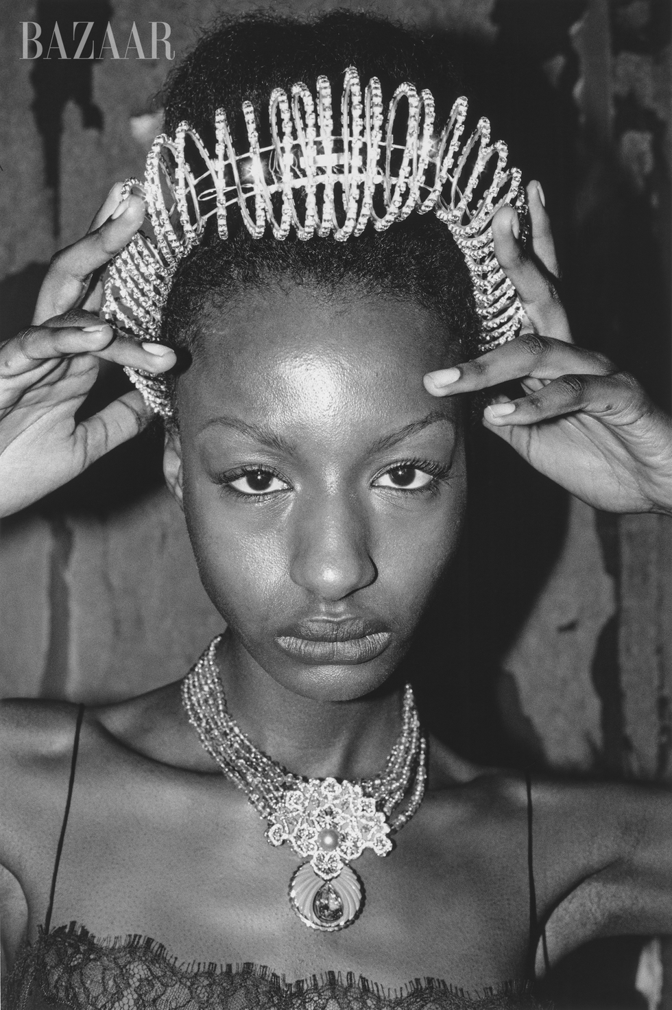 gucci dress, guccicom rinaldy yunardi headpiece, theresidencyexperiencecom chopard haute joaillerie collection necklace chopardcom