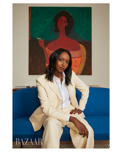 mariane ibrahim in the office of her chicago gallery