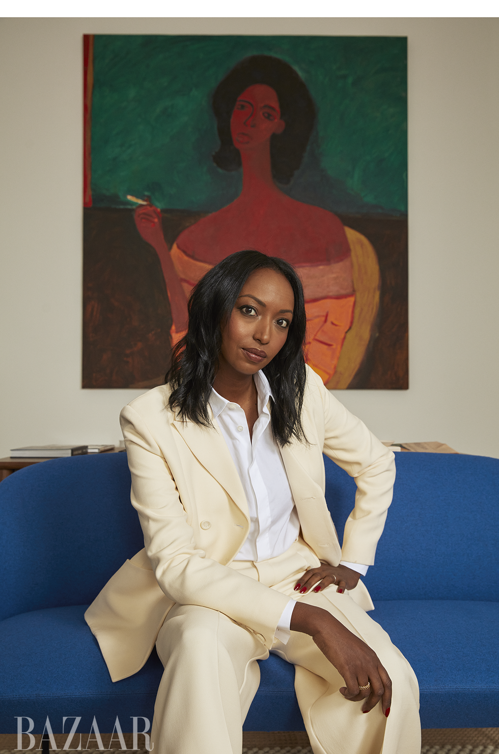 mariane ibrahim in the office of her chicago gallery