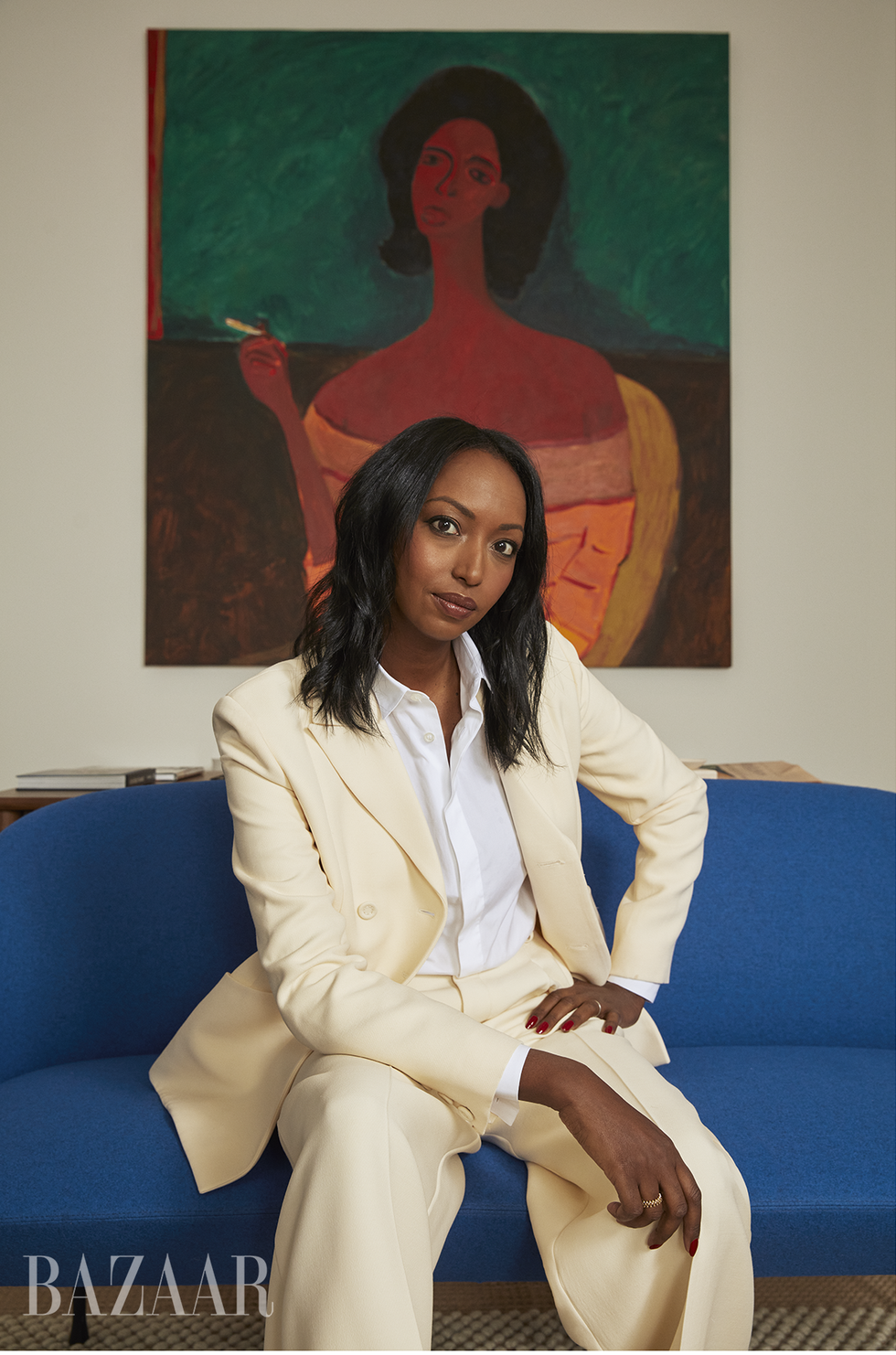 mariane ibrahim in the office of her chicago gallery