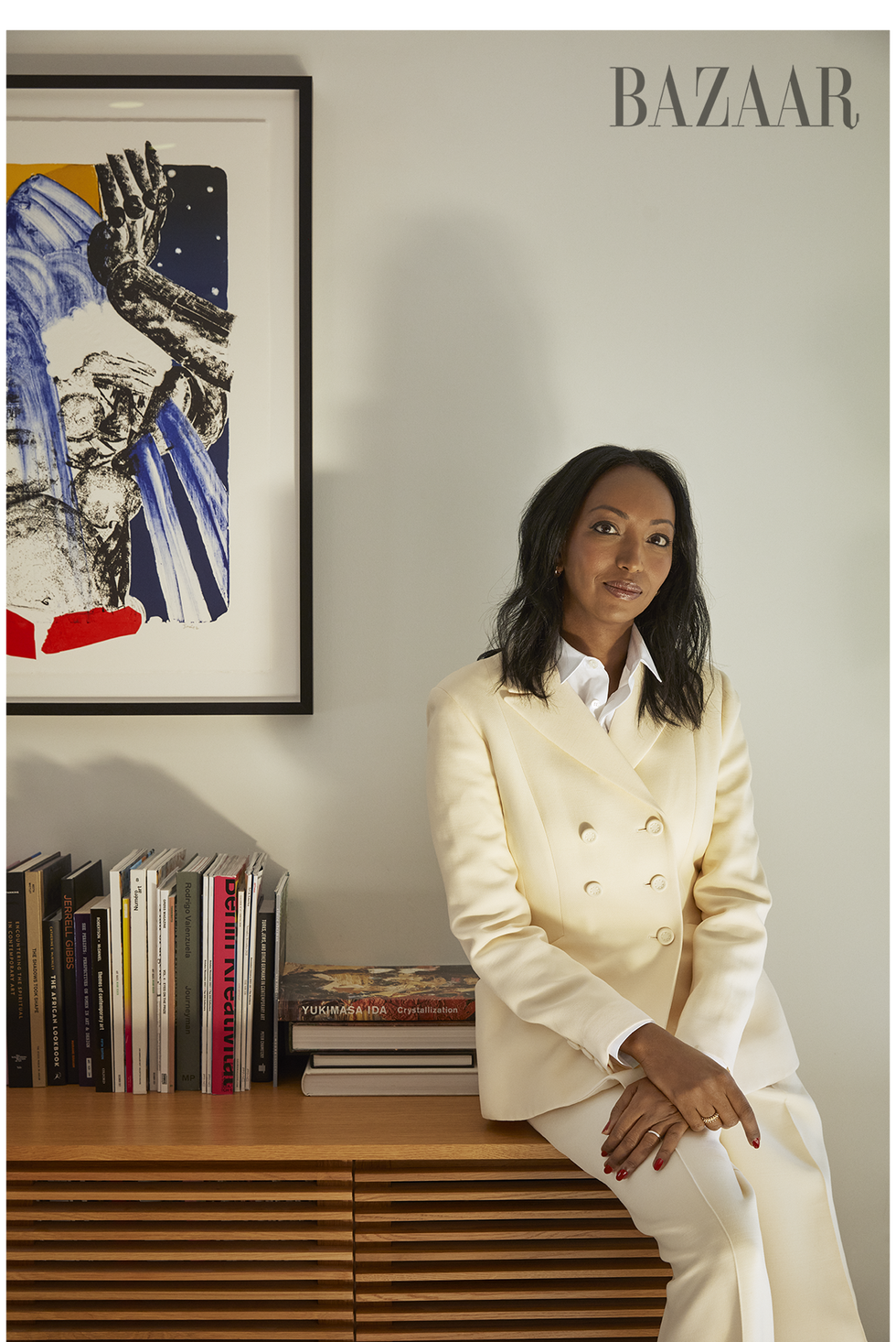 mariane ibrahim in her office at her gallery