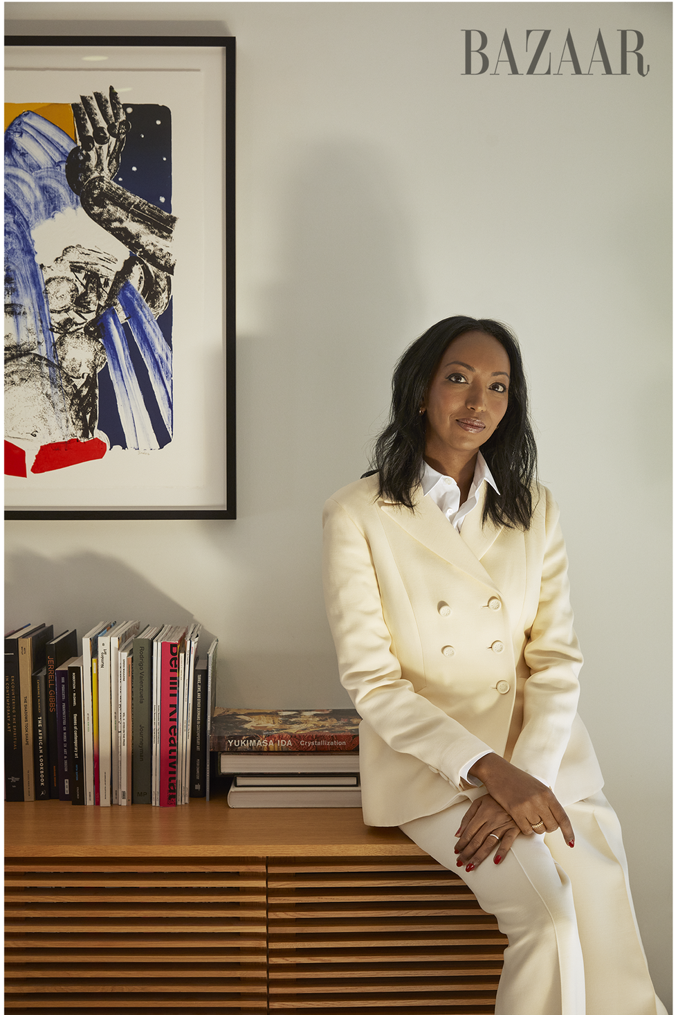 mariane ibrahim in her office at her gallery