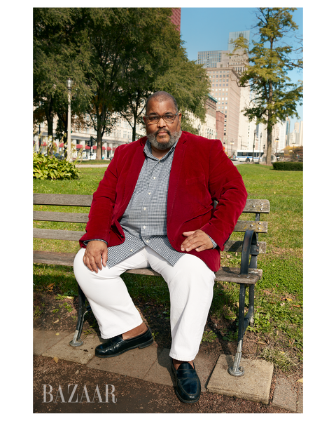 dawoud bey in a park near the museum of contemporary photography at columbia college chicago