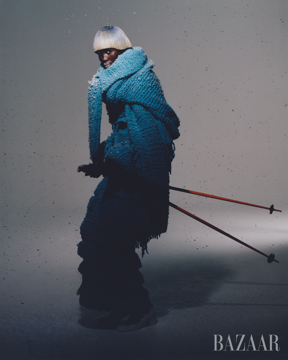 a person wearing a garment