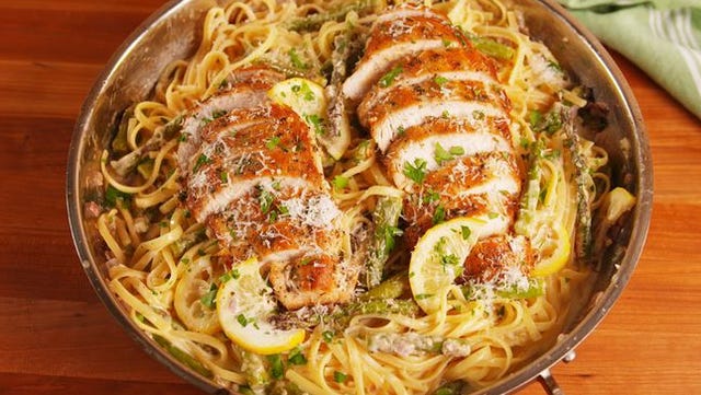 lemon asparagus chicken pasta lemon asparagus chicken pasta