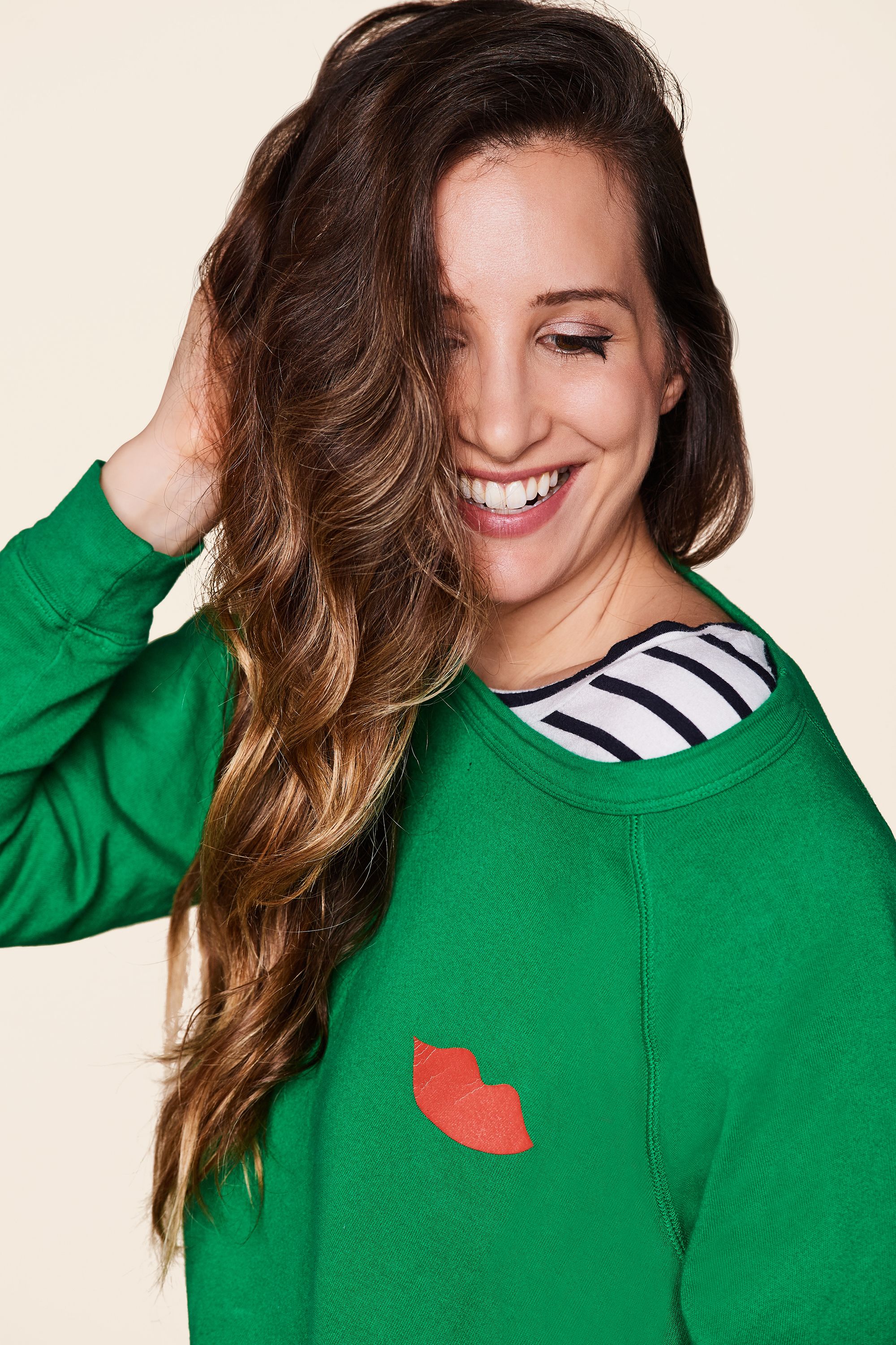 Clare Vivier Green Sweatshirt - Clare V Clothing
