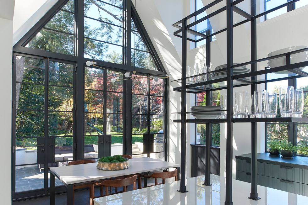 Building, Property, Window, Glass, Daylighting, Interior design, Architecture, Room, Ceiling, House, 