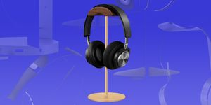 gold headphone stand