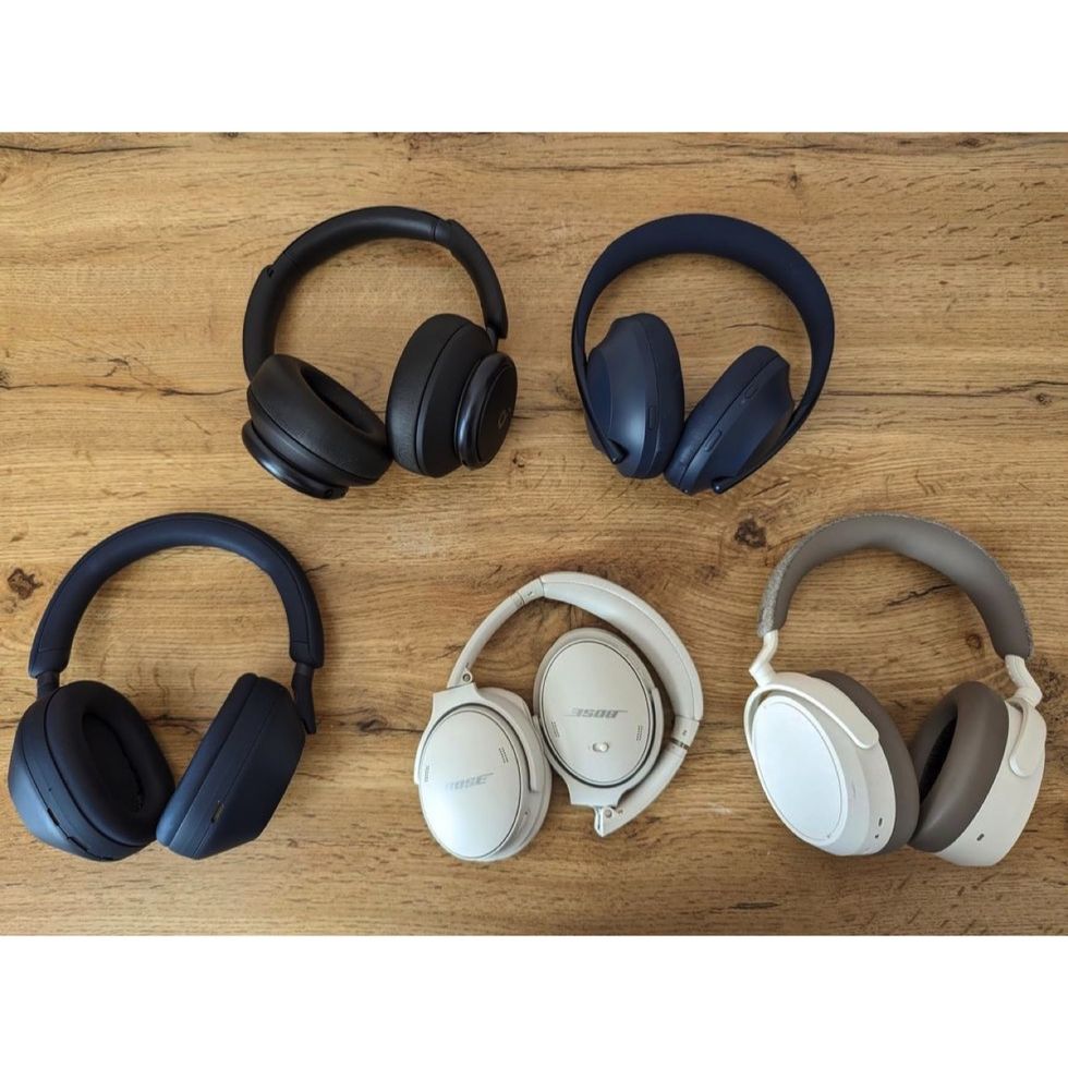 a group of the best over ear headphones on test