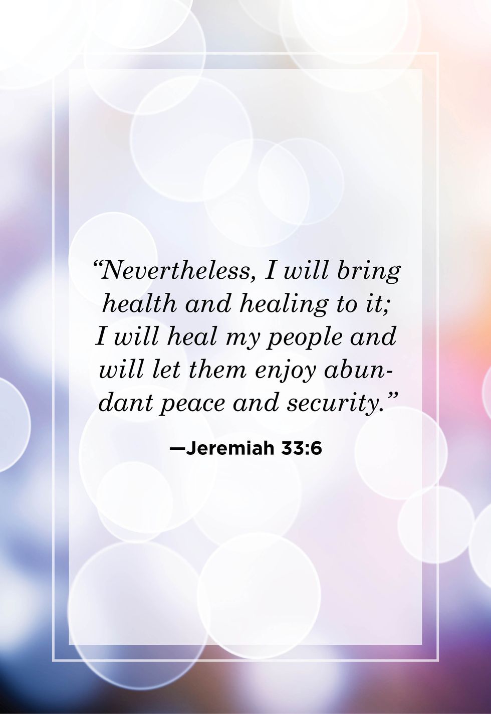 healing bible verses jeremiah 33 6