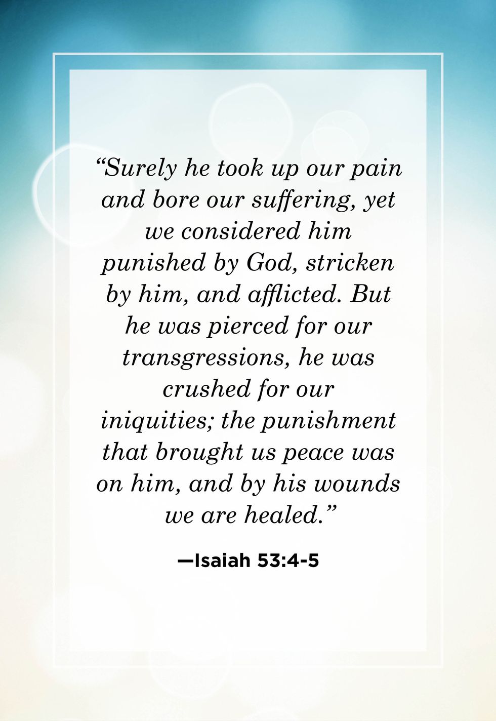 healing bible verses isaiah 53 4 5