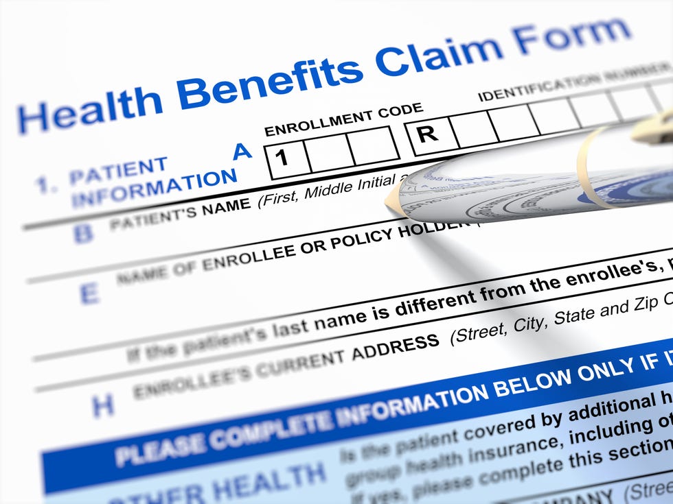 health benefits claim form