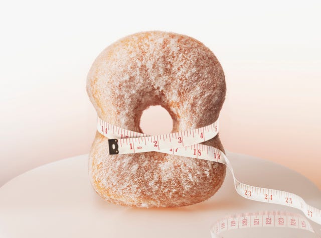 tape measure squeezing donut