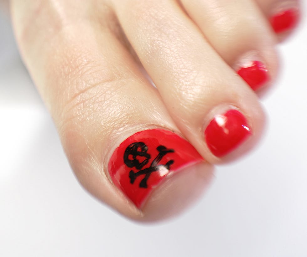 ilustración que representa las infecciones en las uñas de los pies