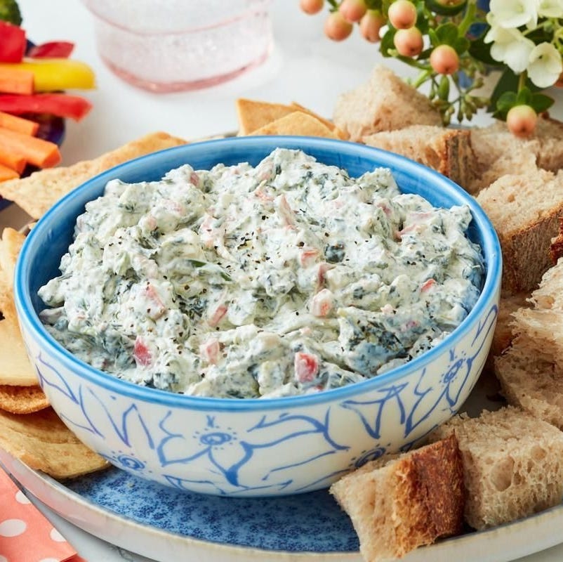 healthy appetizers spinach dip