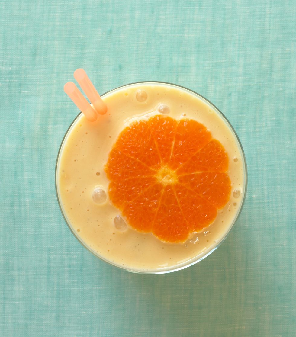 healthy citrus orange smoothie drink