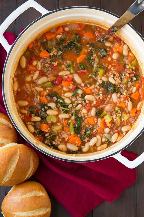 healthy comfort food farro stew