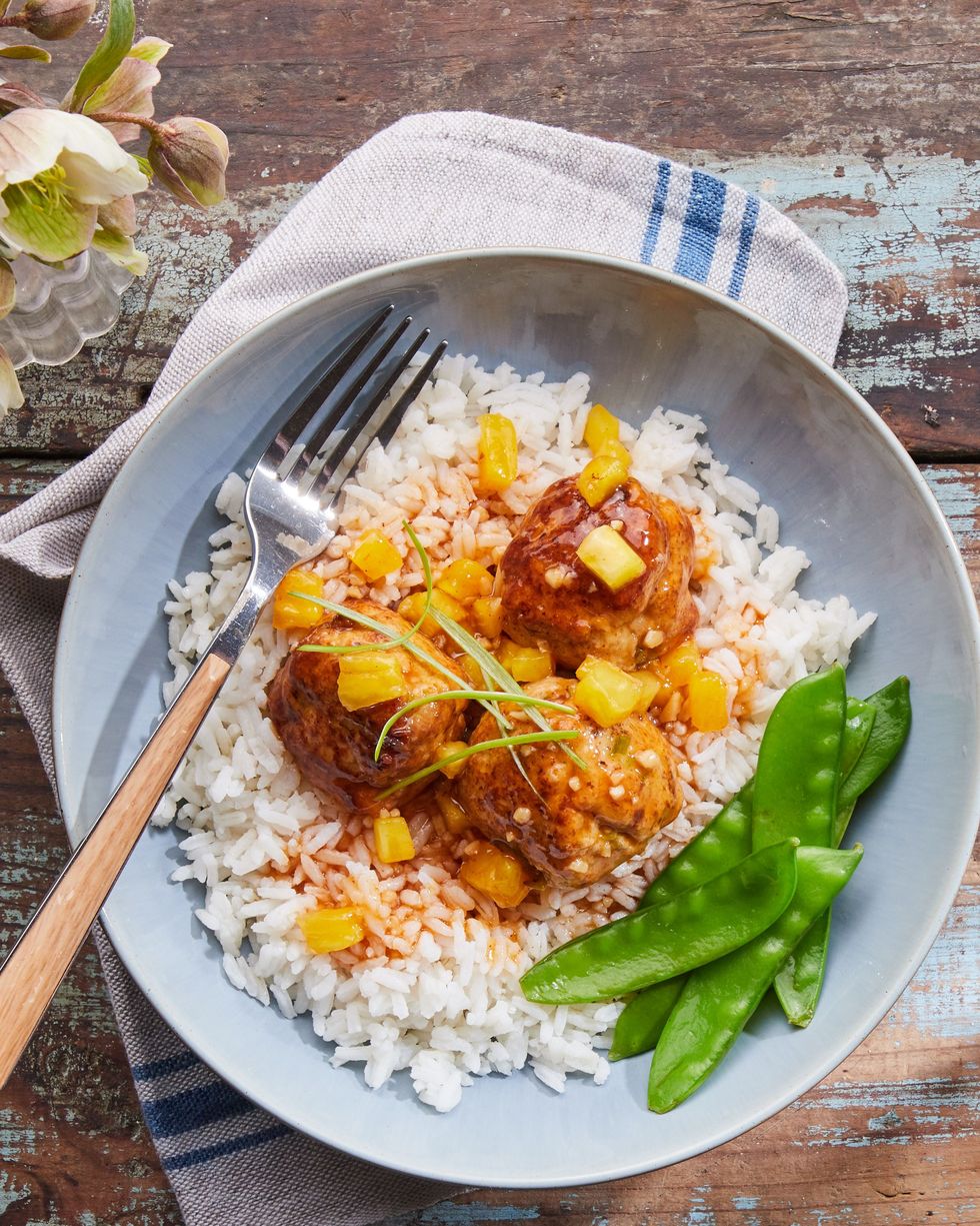 sweet and sour chicken meatballs