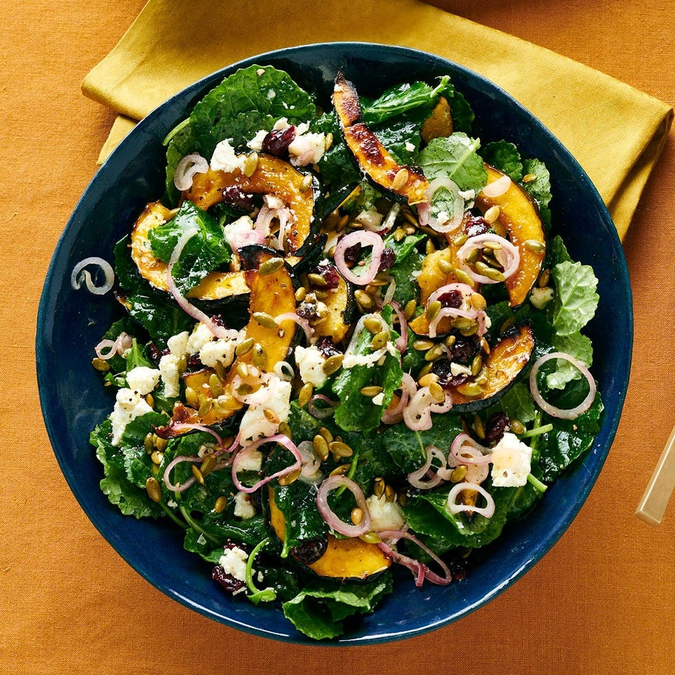 healthy fall recipes baby kale acorn squash