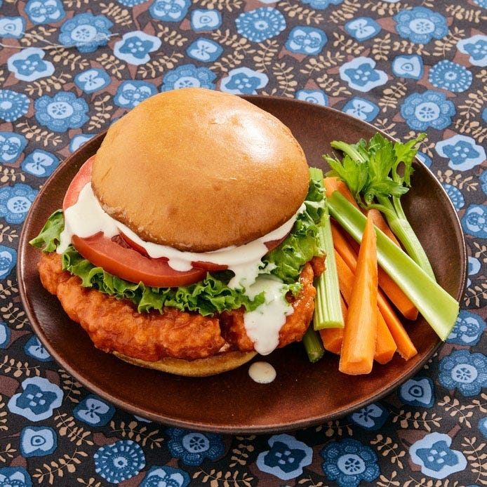 healthy fall recipes buffalo cauliflower sandwiches