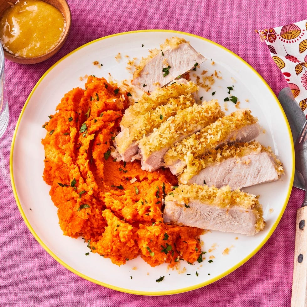 healthy fall recipes panko crusted pork chops