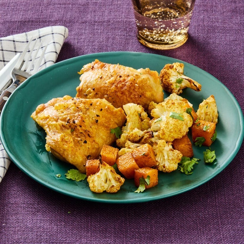 healthy fall recipes sheet pan chicken butternut squash