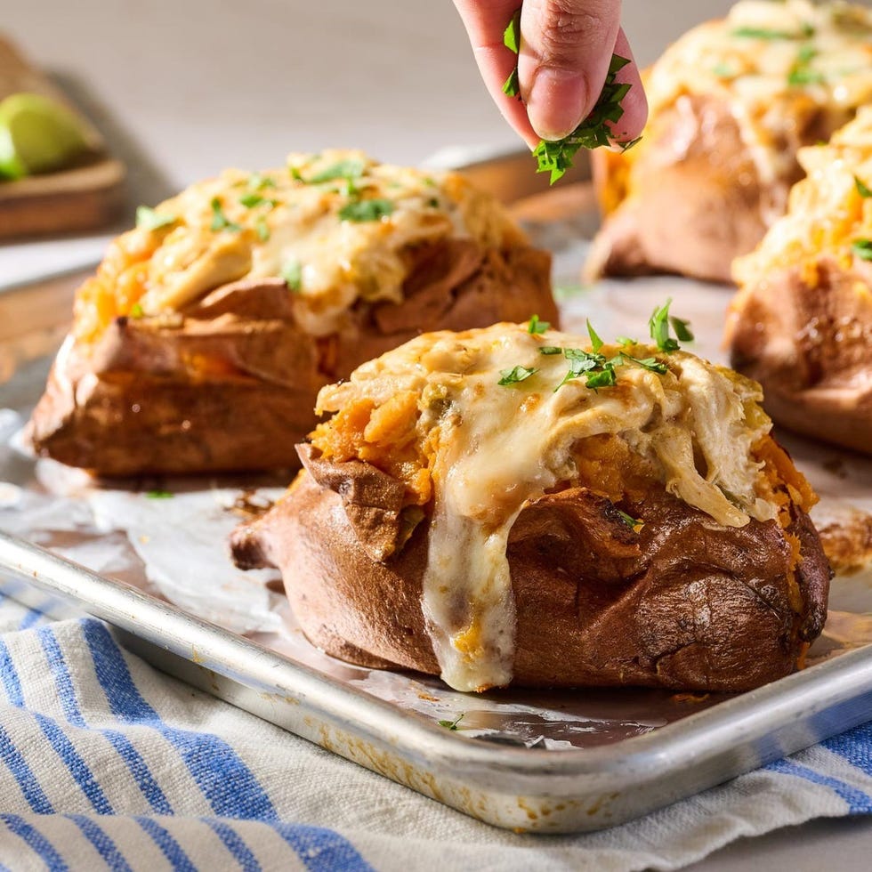 healthy fall recipes stuffed sweet potatoes