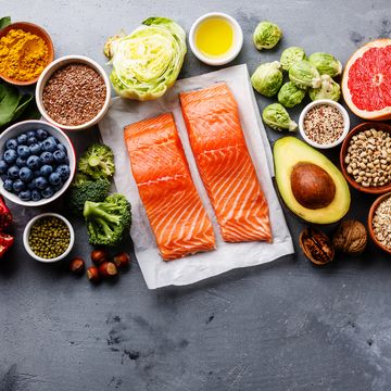 healthy food clean eating selection