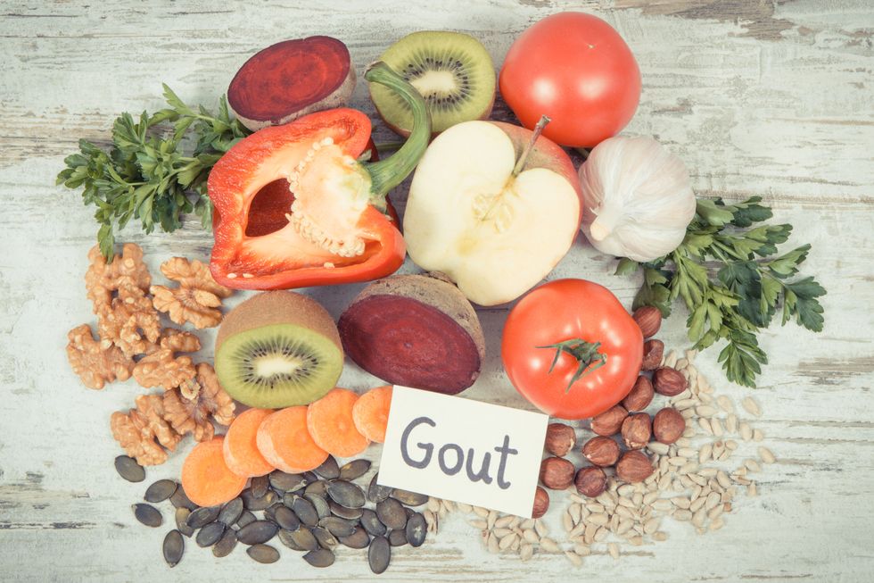 healthy food to treat gout inflammation and for kidneys health