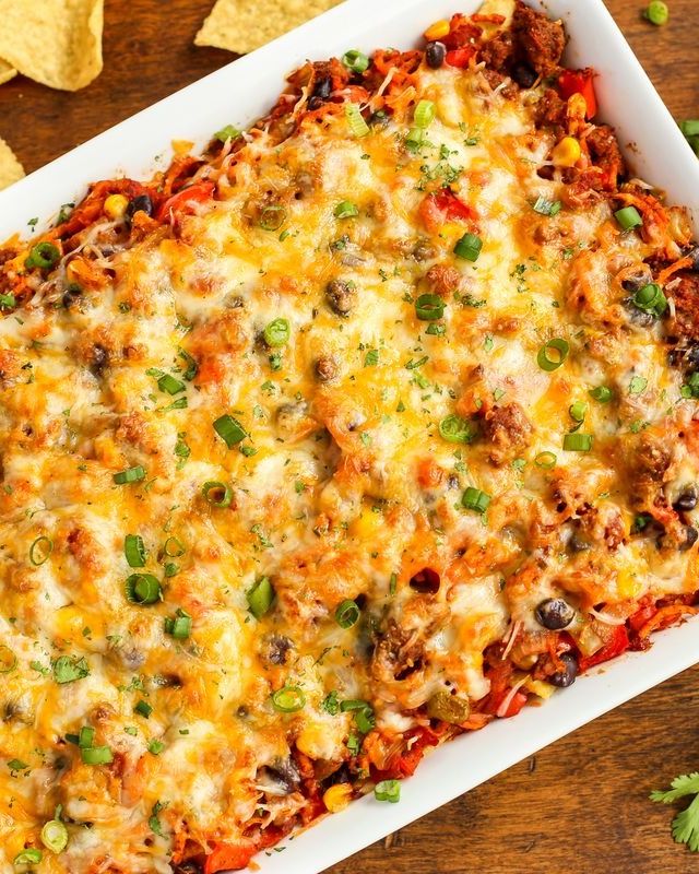 healthy ground beef recipes cheesy beef and sweet potato taco casserole