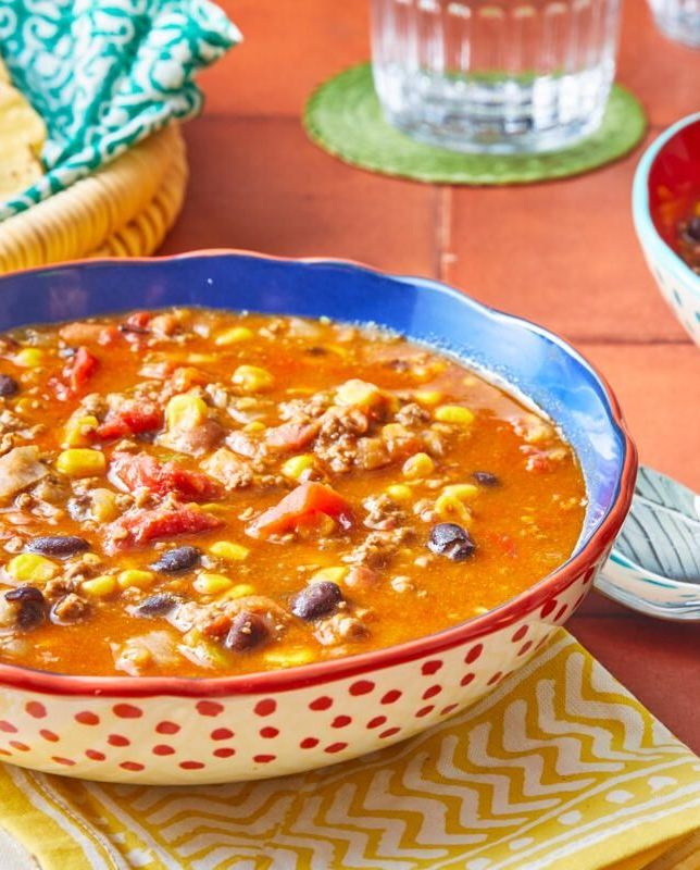 healthy ground beef recipes taco soup
