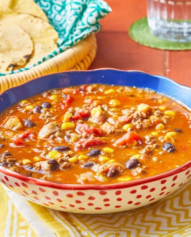 healthy ground beef recipes taco soup