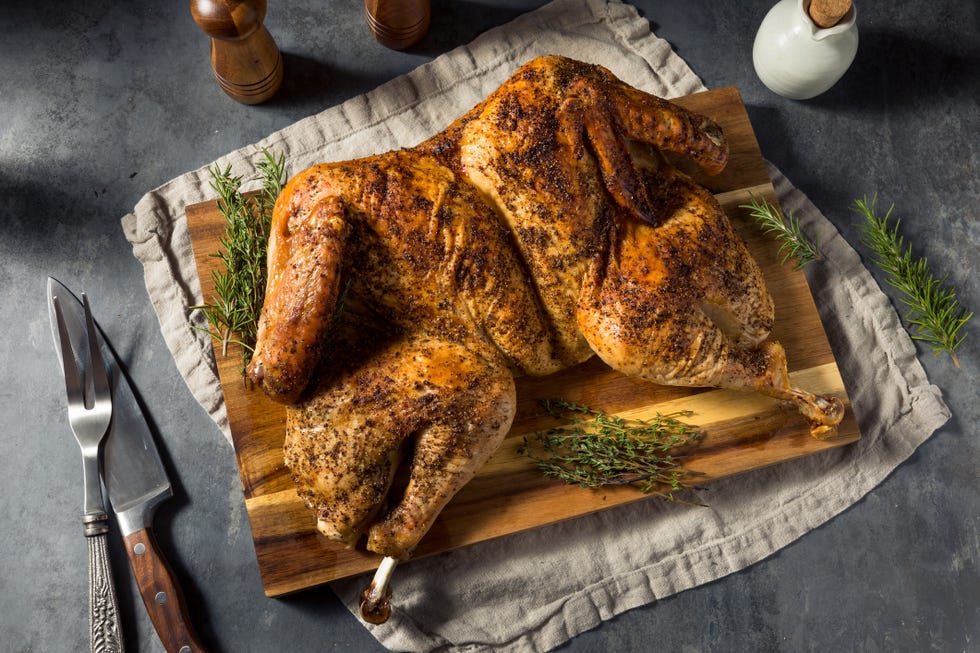 healthy homemade spatchcocked turkey