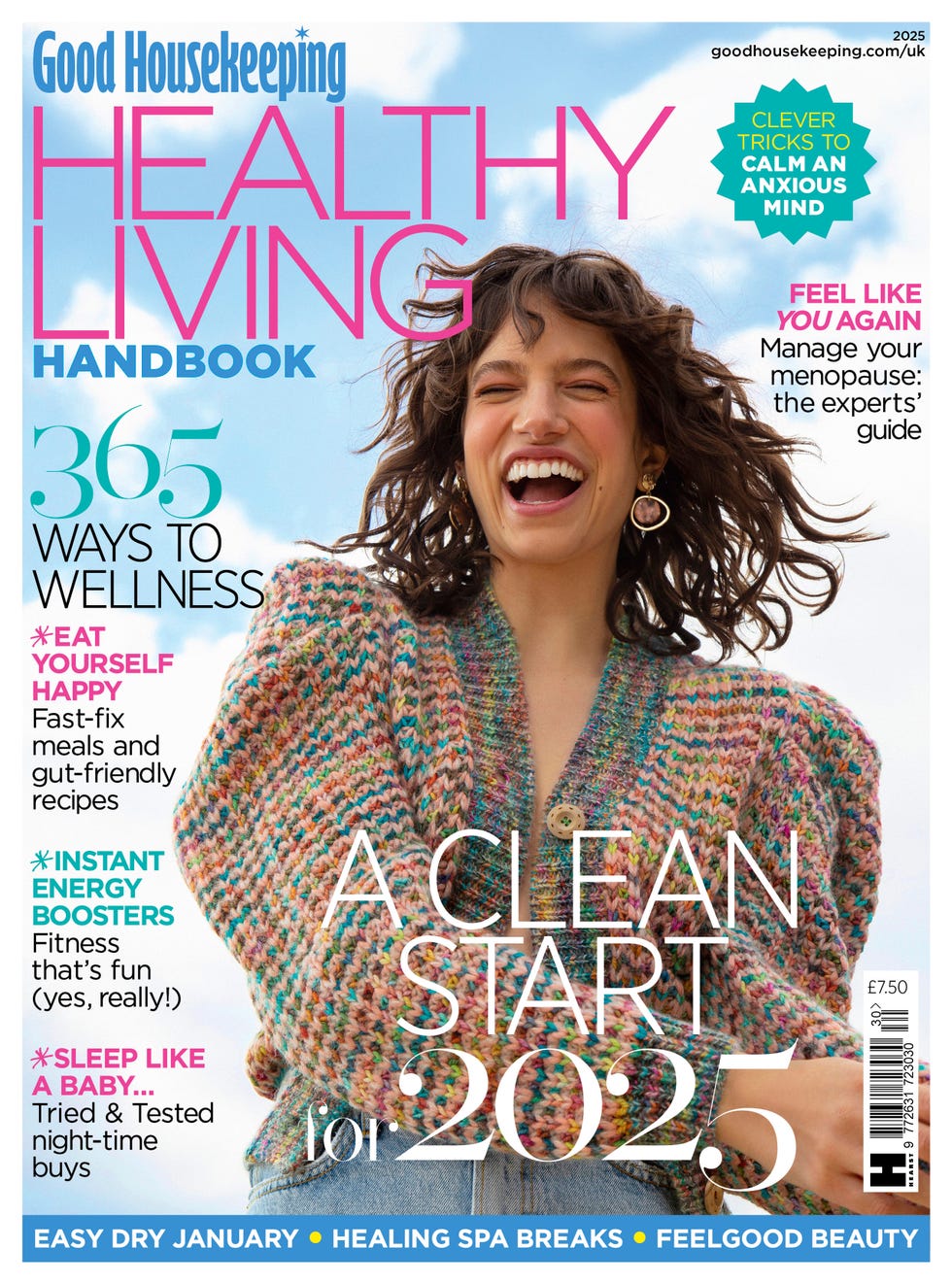 cover of good housekeeping healthy living handbook featuring wellness and lifestyle tips