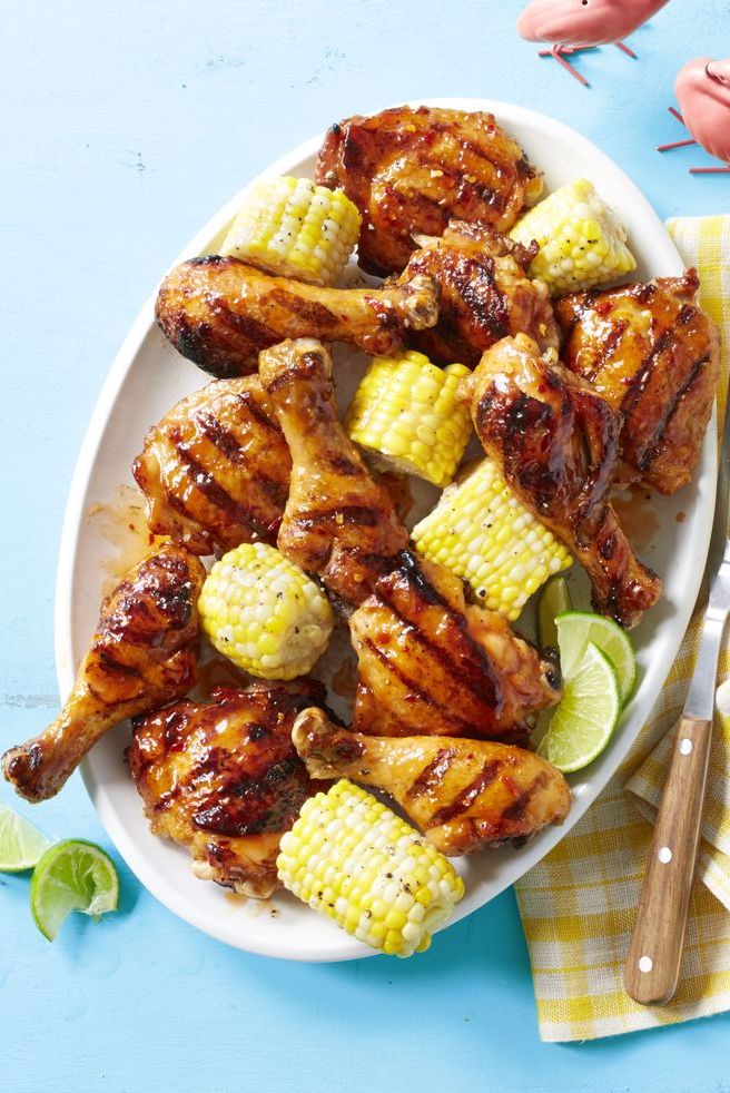 healthy lunch ideas apricot glazed chicken and corn