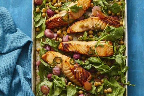 healthy-lunch-ideas-hot-honey-roasted-salmon-and-radishes healthy lunch ideas hot honey roasted salmon and radishes