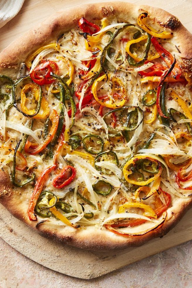 healthy lunch ideas hot pepper onion pizza