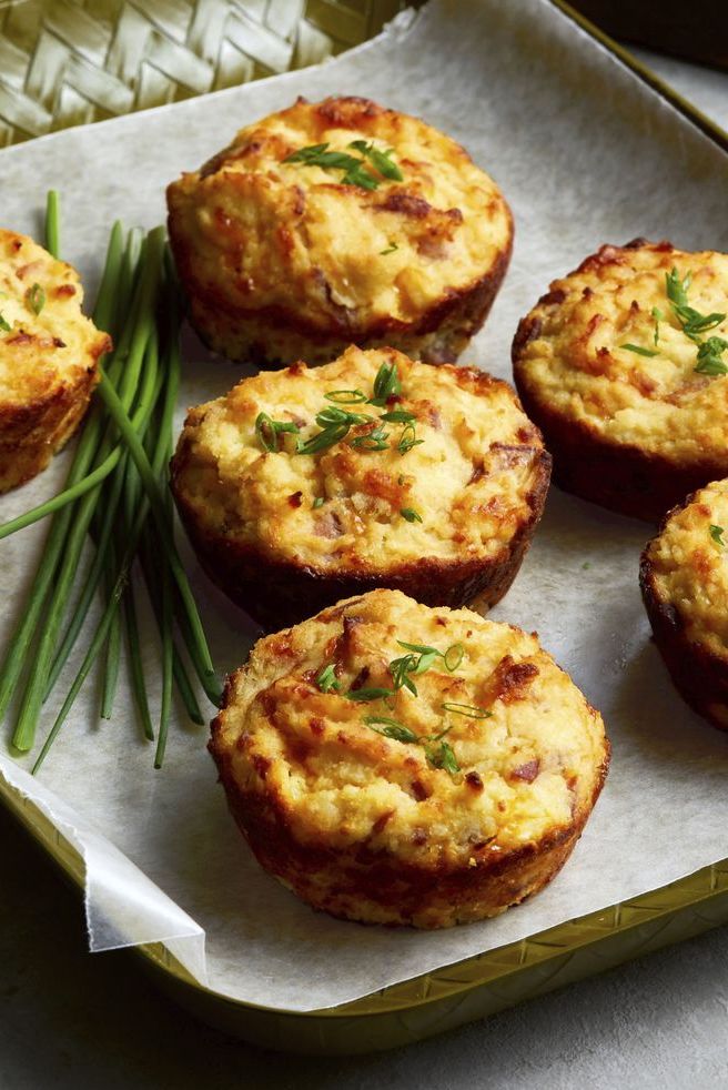 healthy lunch ideas low carb quiche biscuits with bacon cheddar and chives