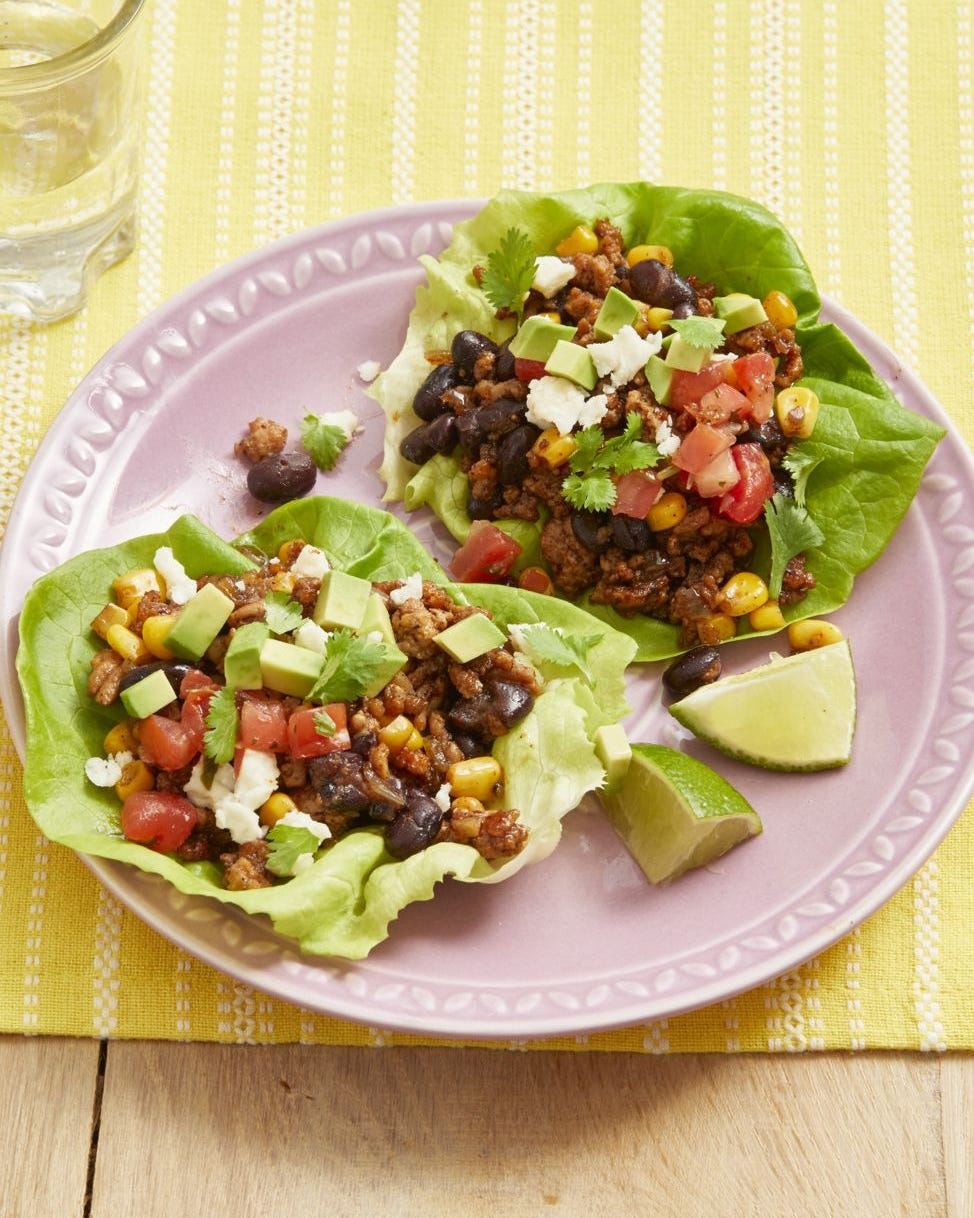 turkey taco lettuce wraps