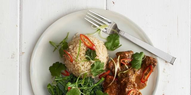curry de carne roja tailandesa