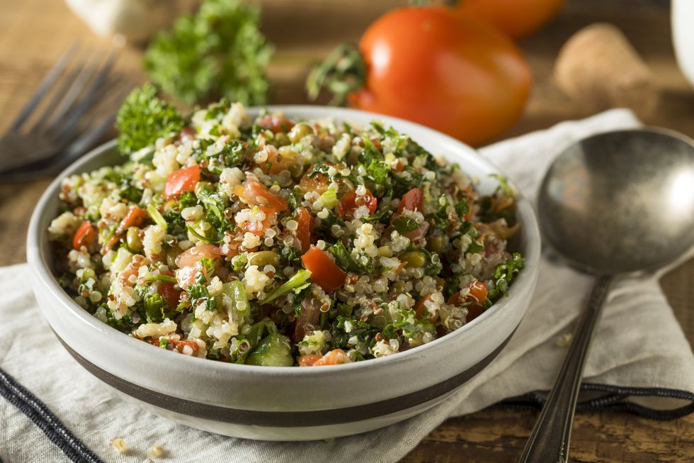 healthy organic quinoa tabouli salad